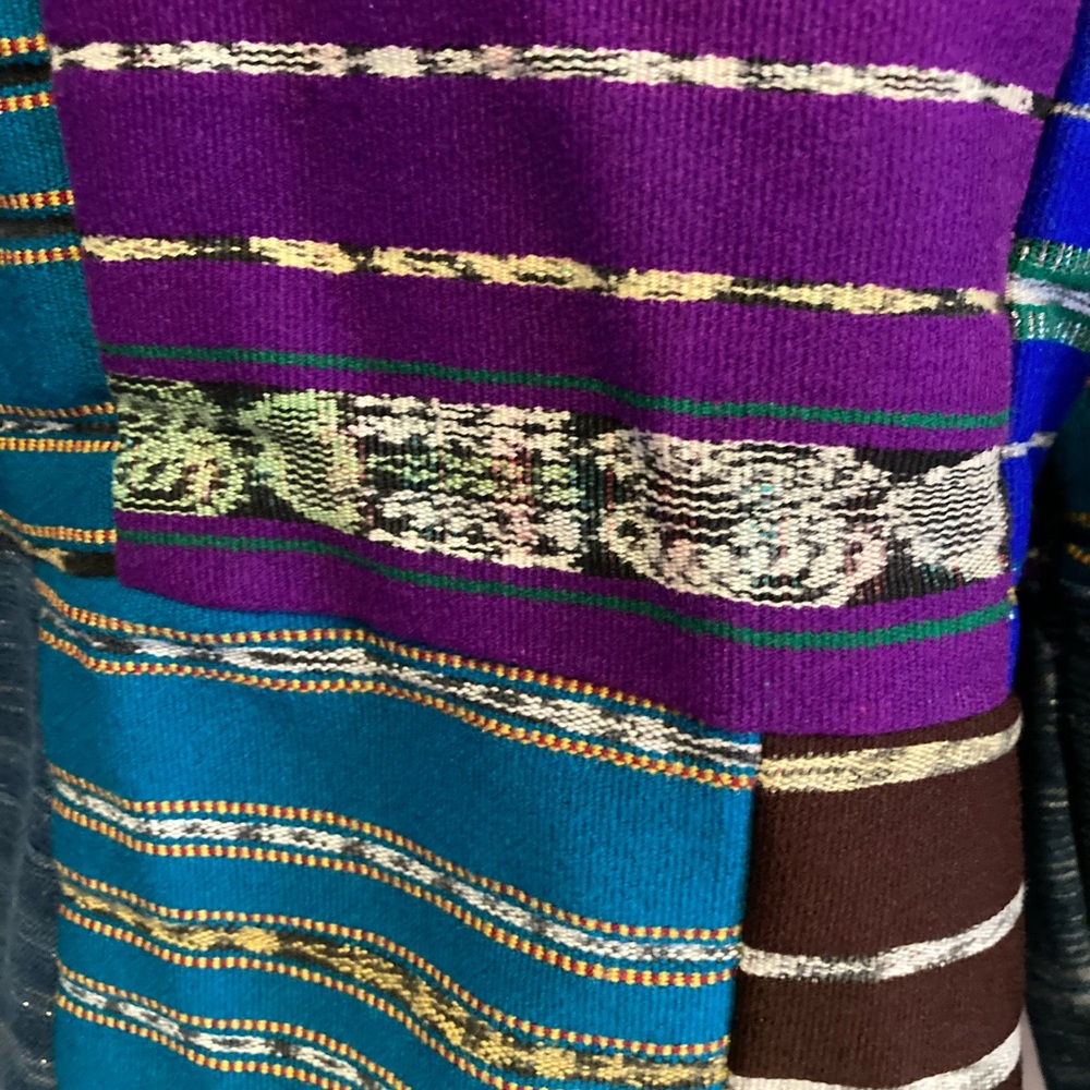 Vintage Artesian Patchwork Jacket Cardigan Coat B… - image 8